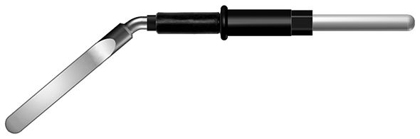 ЕМ118-2,4 Электрод-нож изогнутый, сечение 3 х 0,8 мм; 2,4 мм